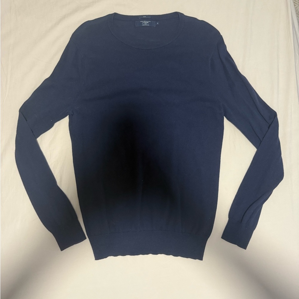 J. Crew Men's Deep Blue Crewneck Sweater
